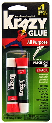 Krazy Glue, 2-gm. Tube, 2-Pk.