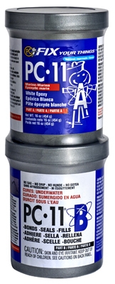 Epoxy Paste, White, 2 Component, PC-11, 1-Lb.