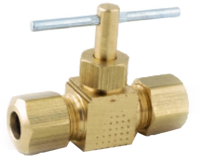 Needle Valve, Compression, 1/4 x 1/4-In.