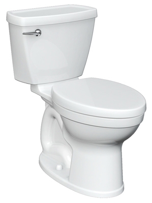Toilet To Go Bowl & Tank, Low-Flow, Elongated Front, White