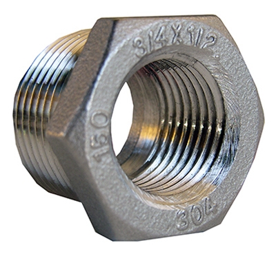 3/4x1/2 SS Hex Bushing