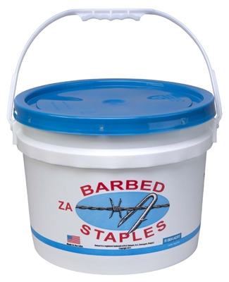 8-Gauge Fence Staples, 1.75-In., 50-Lb. Bucket