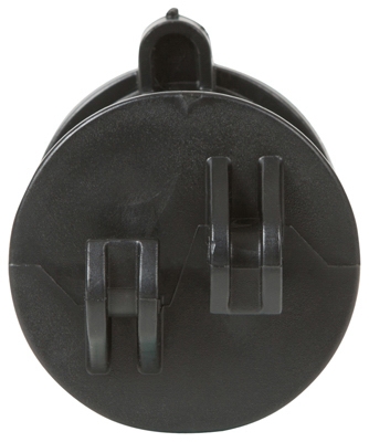 Electric Fence Insulator, Screw-On, Black, 25-Pk