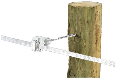 Ring Insulator 6-In. Extender for Wood Posts, White, 10-Pk.