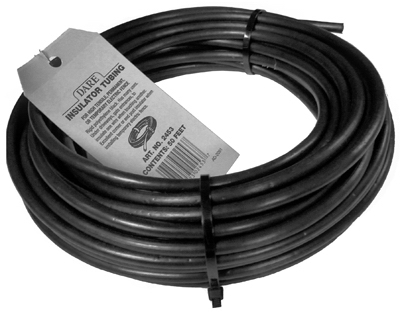 50' Coil Insulator Tubing  Black