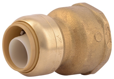 Push-Fit Pipe Connector, .75 x 1-In.