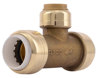 Transition Slip Tee, .5 x .5-In. PVC x .5-In. Copper Tube