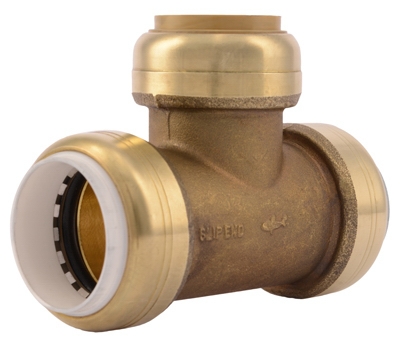 Transition Slip Tee, 1 x 1-In. PVC x 1-In. Copper Tube