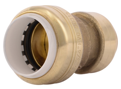 Transition Coupling, .75-In. Copper Tube x .75-In. PVC