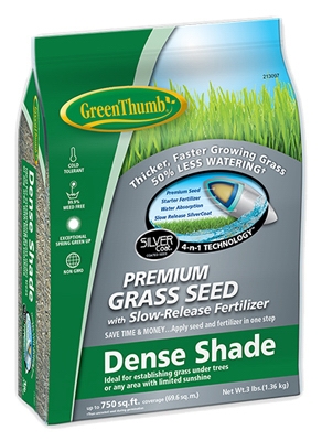 Premium Coated Northern Dense Shade Grass Seed, 3-Lbs.