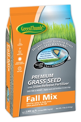 Premium Coated Fall Turfgrass Seed Mix, 7-Lbs.