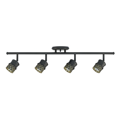 4-Light Halogen Track Lighting, Oil-Rubbed Bronze