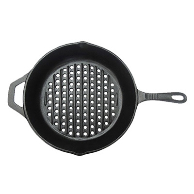 Round Cast Iron Grill Pan