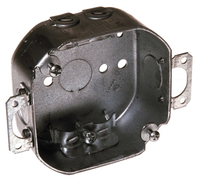 Old World Bracket Octagon Box, 4 x 1.5-In.