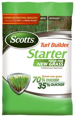 SCOTTS TURF BUILDER STARTER FOOD FOR NEW GRASS - FLORIDA FERTILIZER 5M