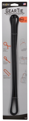 Gear Tie, Black, 64-In.