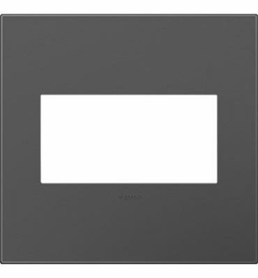 Wall Plate, Screwless, 2-Gang, Magnesium