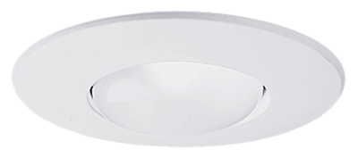 Open Trim For Light Fixture, White, 6-In.