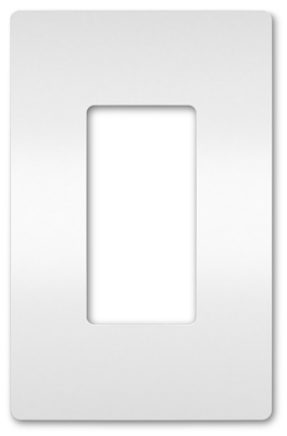 Radiant 1-Gang Plastic Wall Plate, White