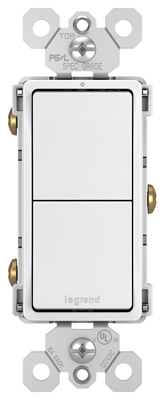 Radiant 2 Single-Pole Switch, 15A, White