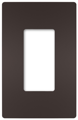 Radiant 1-Gang Plastic Wall Plate, Dark Bronze
