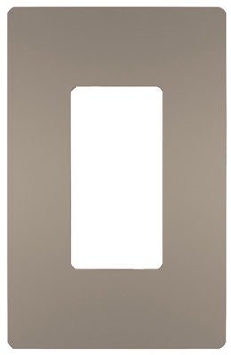 Radiant 1-Gang Plastic Wall Plate, Nickel