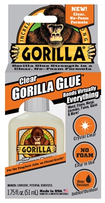 Glue, Crystal Clear, 1.75-oz.