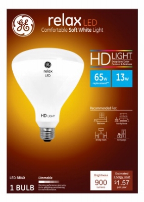 Relax HD LED Flood Light Bulb, Soft White, 900 Lumens, 13-Watts