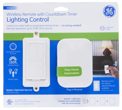 Wireless Remote Lighting Control With Countdown Timer