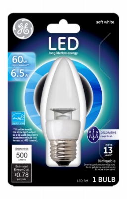 LED Light Bulb, 7W, White, BM Shape