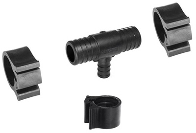 PEXLock Reducing Tee 1 inch x 1 inch x 1/2 inch