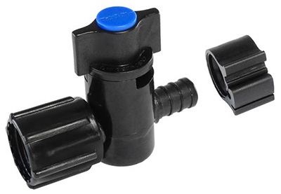 PEXLock Crimp Valve 1/2 inch x 1/2 inch FPT Swivel Blue