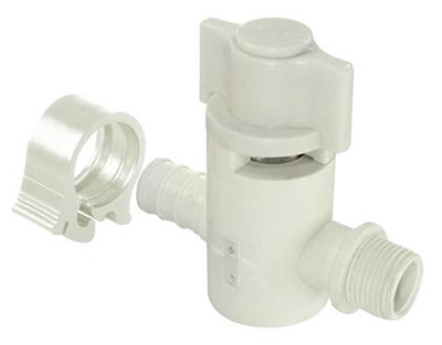 PEXLock Crimp Valve Straight 1/2 inch x 3/8 inch Compression