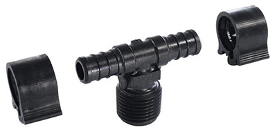 PEXLock Tee 1/2 inch x 1/2 inch x 1/2 inch MPT