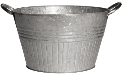 14 inchGalv RND Tub Planter
