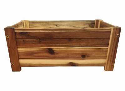 Crate-Style Planter, 20.5 x 10.25-In.