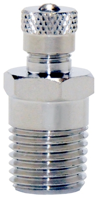 Air Valve, Chrome & Zinc-Plated, 1/8-In.