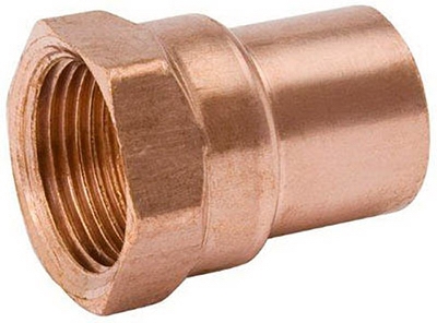 Pipe Adapter, Wrot Copper, 1/2-In. FPT