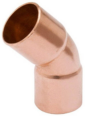 Pipe Fitting, Elbow, 45 Degree, Wrot Copper, 3/4-In.