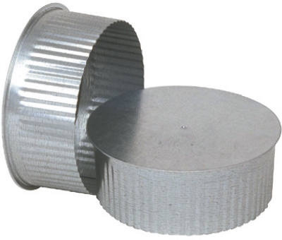 5-Inch Galvanized Round End Cap