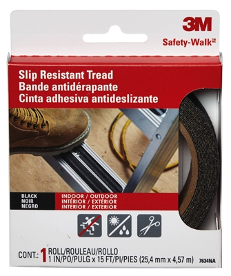 Step & Ladder Anti-Slip Tread, Black, 1 x 180-In. Roll