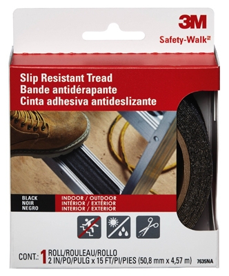 Ladder or Step Anti-Slip Tread, Black, 2 x 180-In. Roll