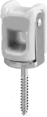 Porcelain Wire Holder, 1-1/2 inch