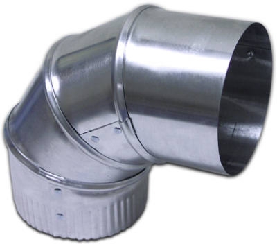 Adjustable Duct Elbow, Aluminum, 4-In.