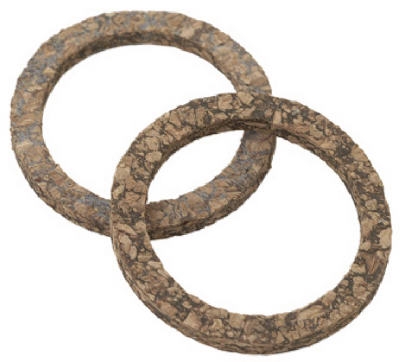 2-Pack 1.06 O.D. x .82 I.D. x .083-Inch Cork Cap Thread Gasket