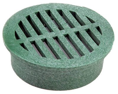 6-Inch Green Round Polyolefin Grate