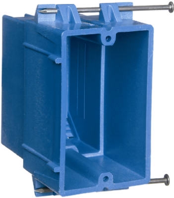Single Gang Super Blue Hard Body Wiring Box