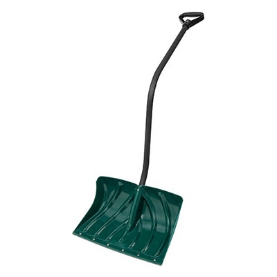 18-Inch Poly Snow Shovel/Pusher With Ergo S-Handle
