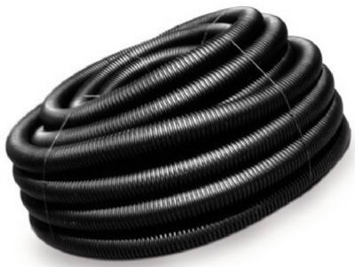 Poly Drainage Tube, Corrugated, Slotted, 4-In. x 100-Ft.