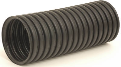 Poly Drainage Tube, Corrugated, Slotted, 4-In. x 10-Ft.